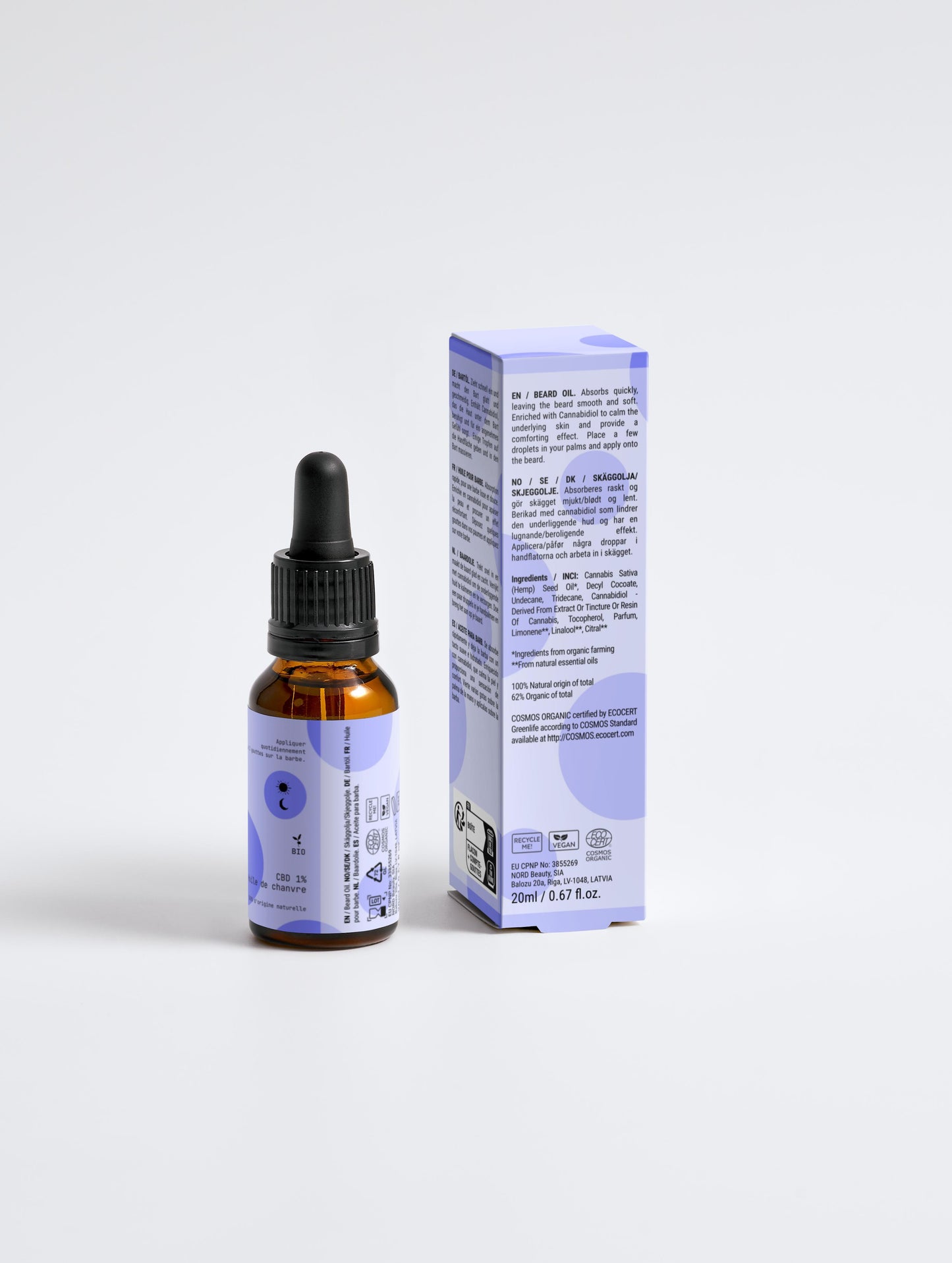 Huile pour Barbe Bio Homme - Adoucissante & Nourrissante