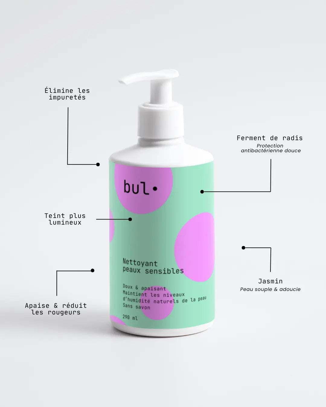 Nettoyant Visage - Peaux sensibles & Apaisement