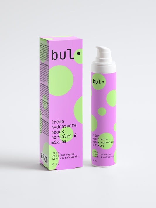 Crème Hydratante Visage – Peaux Normales & Mixtes - bul•