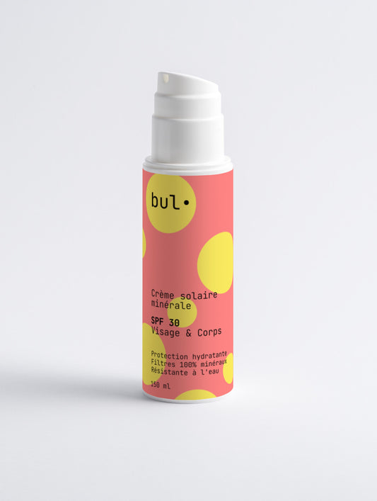 Crème Solaire SPF 30 – Minérale & hydratante - bul•