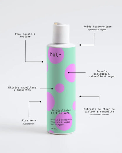 Eau Micellaire Bio à l'Aloe Vera – Hydratante & apaisante