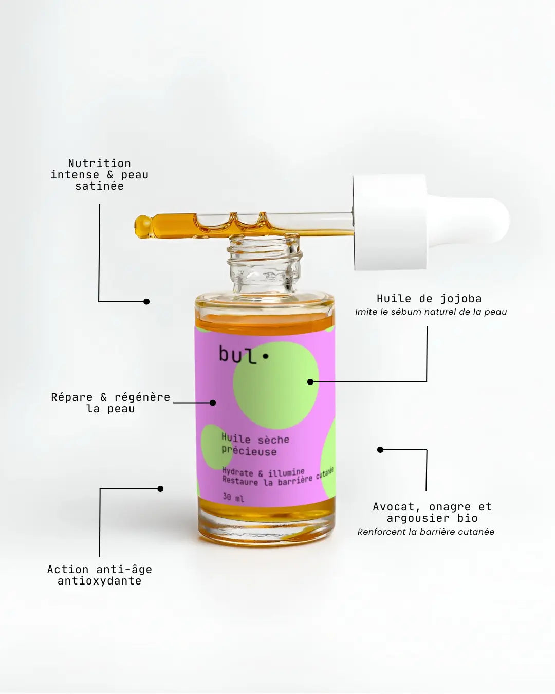 Huile sèche précieuse Bio – Confort & éclat naturel