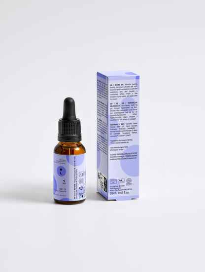 Huile pour Barbe Bio Homme - Adoucissante & Nourrissante